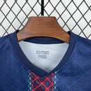 Conjunto Kit Infantil PSG Home 2025/26 - Nike Torcedor - Azul/Vermelha