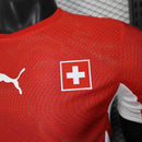 Camisa Seleção Suíça Home 2026/27 - Puma Jogador Masculina - Vermelha/Branca