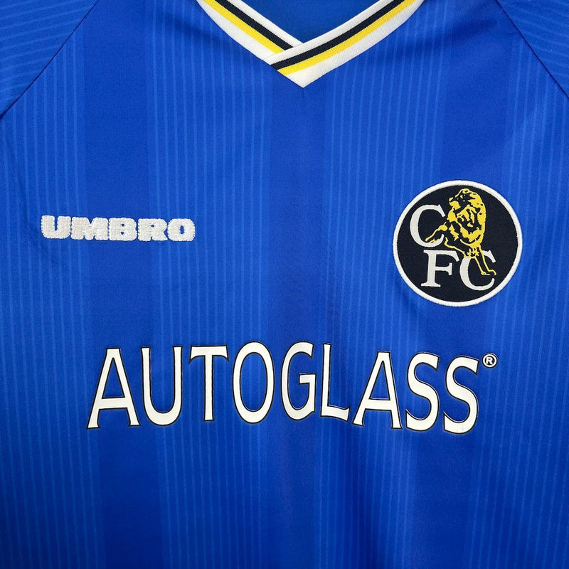 Camisa Chelsea Home 1997/99 - Umbro Retrô Masculina - Azul/Branca