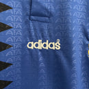 Conjunto Kit Infantil Seleção Argentina Home 2014/15 - Adidas Retrô - Azul/Preta