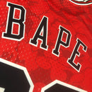 Camisa Regata NBA Chicago Bulls x Bape N°93 - Vermelha/Preta