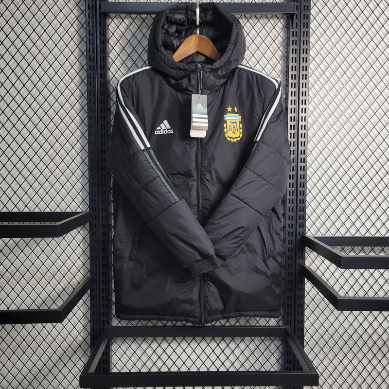 Argentina-preto-preta-adidas-seleção-bobojaco-frio-branco-branca