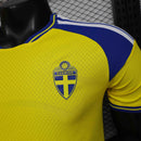 Camisa Seleção Suécia Home 2026/27 - Adidas Jogador Masculina - Amarela/Azul