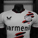 Camisa Bayer Leverkusen Away 2023/24 - Castore Jogador Masculina - Branca/Preta