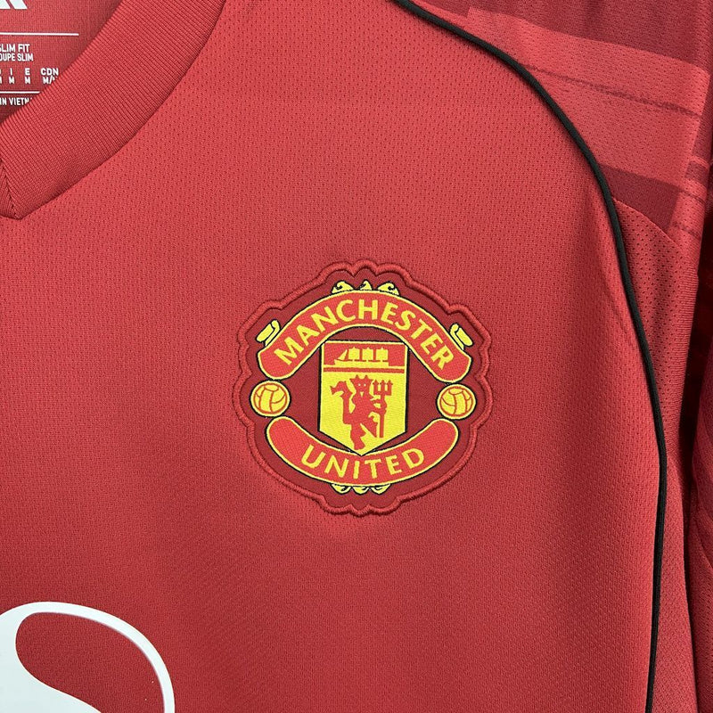 Camisa Manchester United Home 2025/26 - Adidas Torcedor Masculina - Vermelha