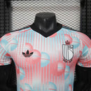Camisa Seleção Bélgica Away 2026/27 - Adidas Jogador Masculina - Azul/Amarela