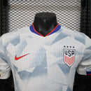 Camisa Seleção EUA Home 2025/26 - Nike Jogador Masculina - Branca/Cinza