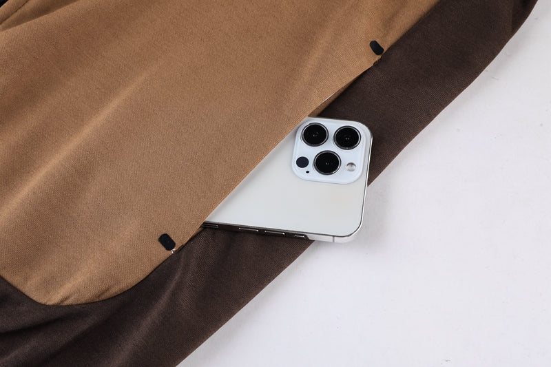 Kit Conjunto Nike Tech Fleece - Jaqueta e Calça- Marrom/Cinza