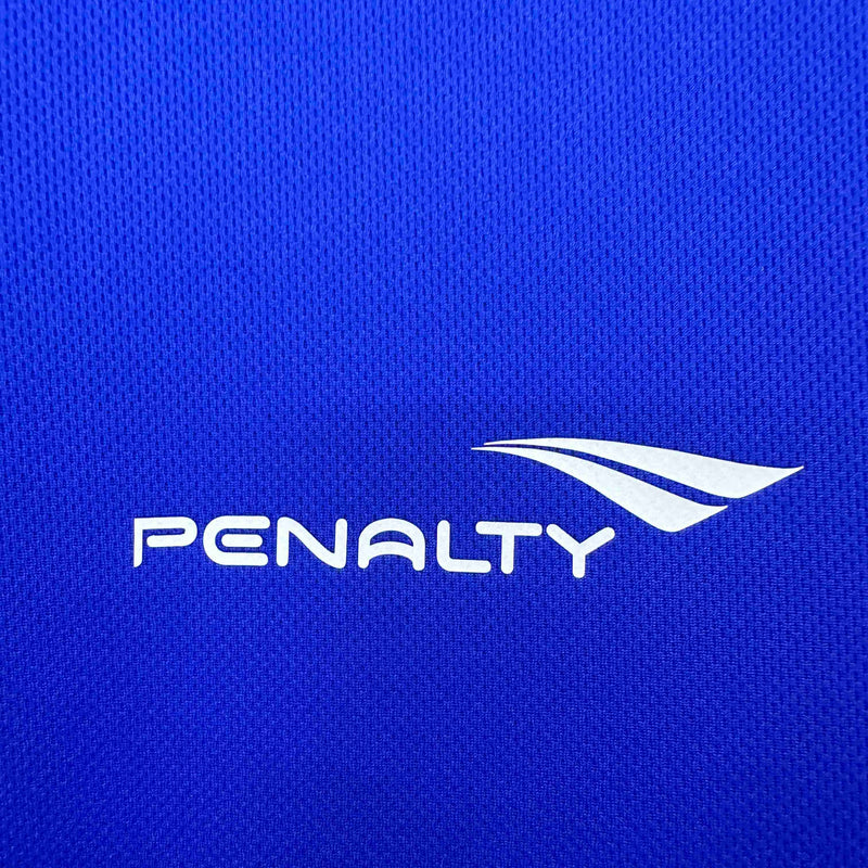 Camisa Cruzeiro Home 2015/16 - Penalty Retrô Masculina - Azul/Branca