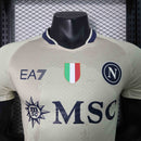 Camisa Napoli 2024/25 - EA7 Jogador Masculina - Creme/Preta