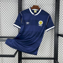 Camisa Seleção Escócia Home 1987/88 - Umbro Retrô Masculina - Azul/Branca
