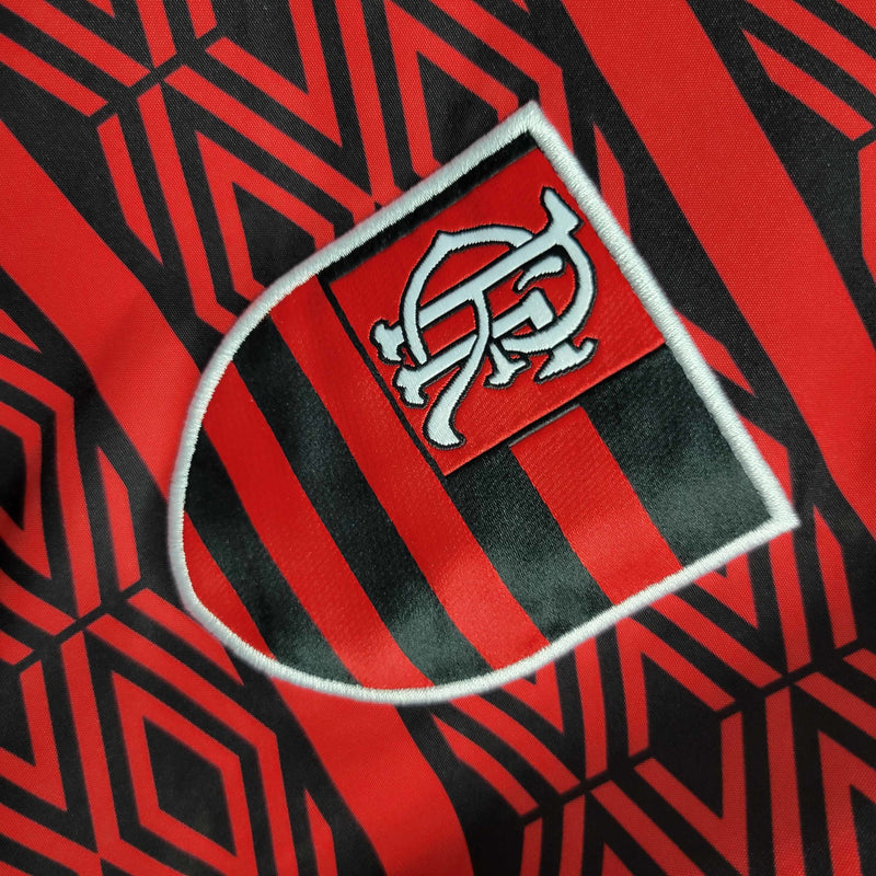 Jaqueta Corta Vento Flamengo Umbro - Vermelha/Preta
