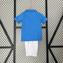 Conjunto Kit Infantil Napoli Home 1987/88 - Nr Retrô - Azul/Branca