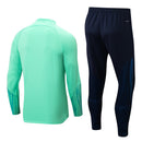 Conjunto Half Ziper Seleção Brasil 2022/23 - Nike Jaqueta + Calça - Vede/Azul