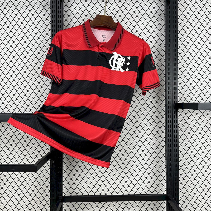 Camisa Flamengo 1995/96 - Retrô Masculina - Vermelha/Preta