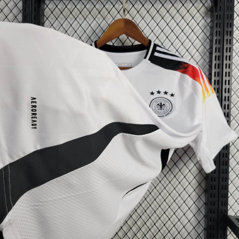 Camisa Seleção Alemanha Home 2024/25 - Adidas Torcedor Masculina - Branca/Preta