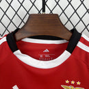 Conjunto Kit Infantil Benfica Home 2025/26 - Adidas Torcedor - Vermelha/Branca