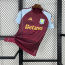 Camisa Aston Villa Home 2025/26 - Adidas Torcedor Masculina - Bordo/Azul