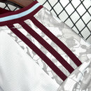 Camisa Aston Villa Third 2025/26 - Adidas Torcedor Masculina - Cinza/Branca