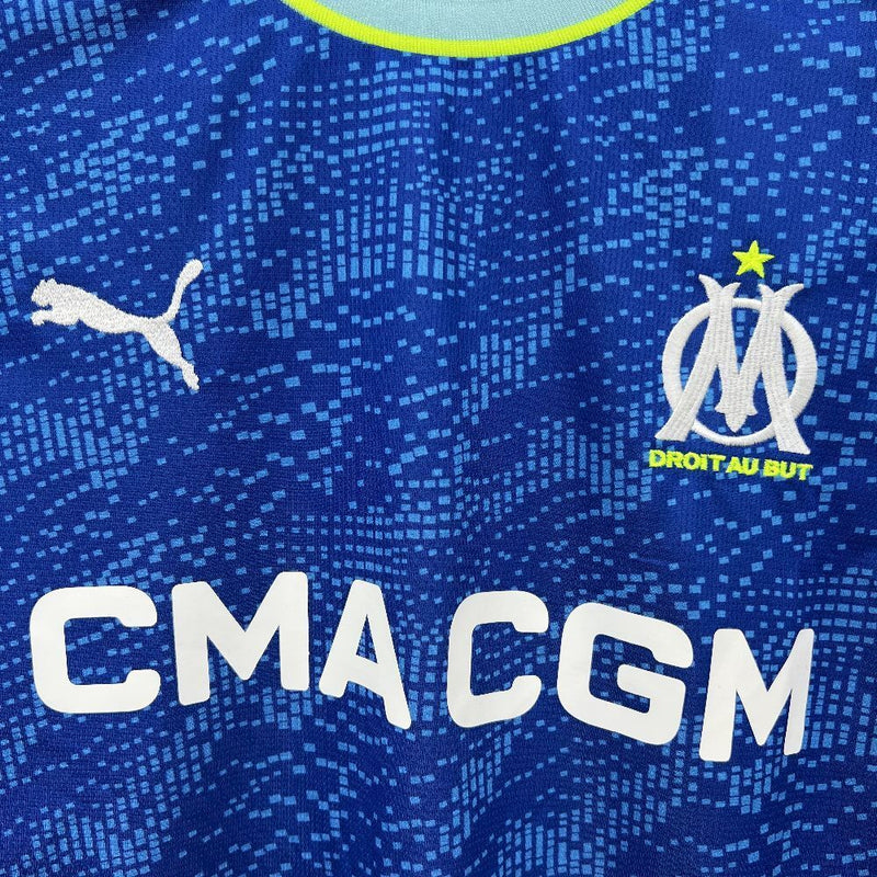 Camisa Olympique Marseille Third 2025/26 - Puma Torcedor Masculina - Azul/Branca