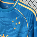 Camisa Pronta Entrega Cruzeiro Third 2025/26 - Adidas Torcedor Masculina - Azul/Dourado