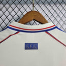 Camisa Pronta Entrega Seleção França Away 1998/99 - Adidas Retrô Masculina - Branca/Azul