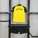 Conjunto Kit Infantil Borussia Dortmund Home 2025/26 - Puma Torcedor - Amarela/Preta