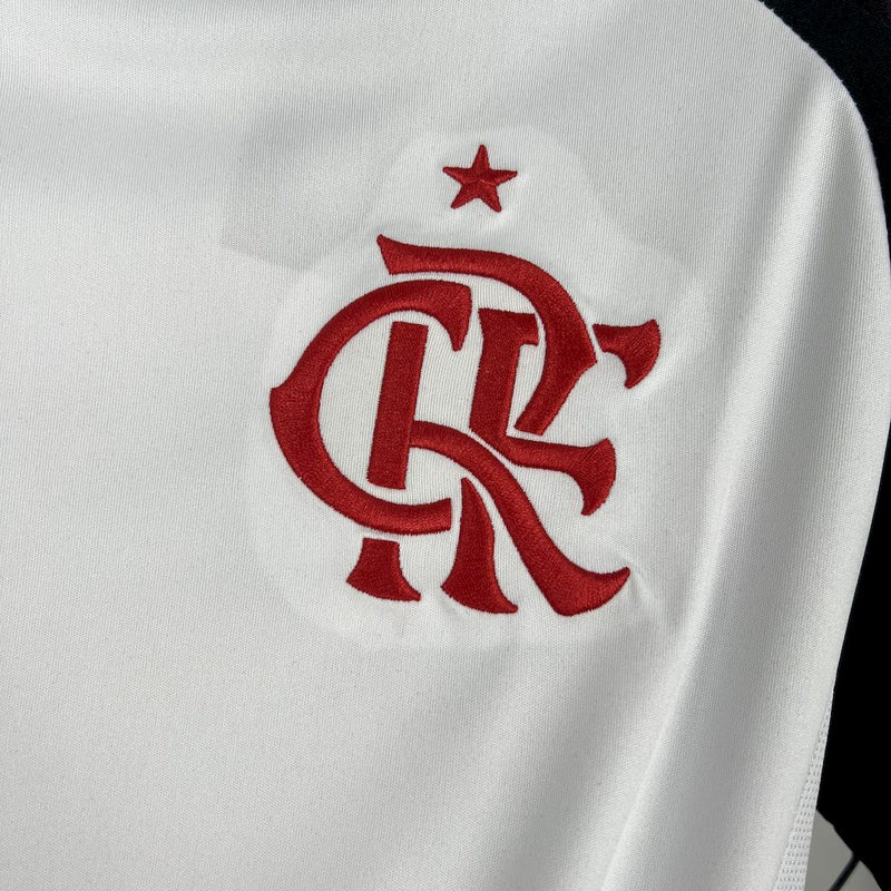 Camisa Flamengo Away 2025/26 - Adidas Torcedor Masculina - Branca/Preta
