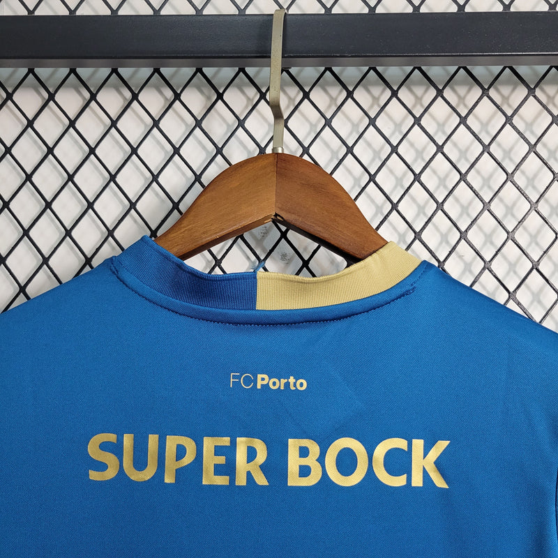 Kit Infantil Porto Third 2023/24 - New Balace Torcedor - Azul/Dourada