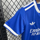 Conjunto Kit Infantil Real Madrid Third 2025/26 - Adidas Torcedor - Azul/Branca