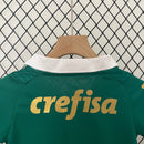 Conjunto Kit Infantil Palmeiras Home 2024/25 - Puma Torcedor - Verde/Branca