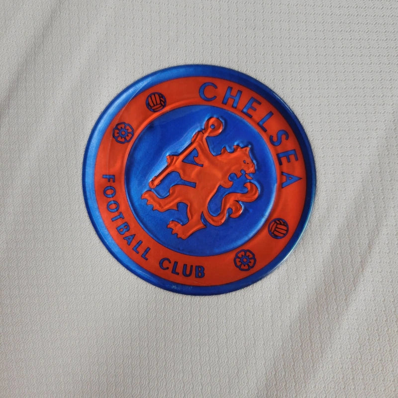 Camisa Chelsea Away 2024/25 - Nike Torcedor Masculina - Bege/Azul