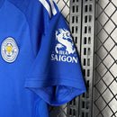 Camisa Leicester City Home 2024/25 - Adidas Torcedor Masculina - Azul/Branca