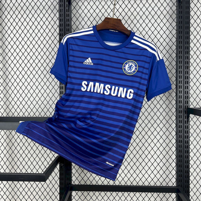 Camisa Chelsea Home 2014/15 - Adidas Retrô Masculina - Azul/Branca