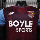 Camisa West Ham Home 2026/27 - New Balance Jogador Masculina - Bordo/Azul