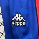 Conjunto Kit Infantil Barcelona Home 1995/97 - Kappa Retrô - Vermelha/Azul