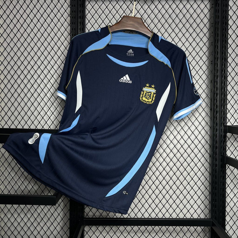 Camisa Seleção Argentina Away 2006/07 - Adidas Retrô Masculina - Azul/Branca