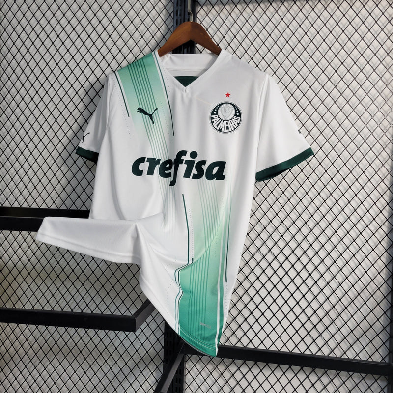 Camisa Palmeiras Away 2023/24 - Puma Torcedor Masculina - Branca/Verde