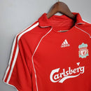 Camisa Pronta Entrega Liverpool Home 2006/07 - Adidas Retrô Masculina - Vermelha/Branca