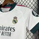 Conjunto Kit Infantil Real Madrid Home 2026/27 - Adidas Torcedor - Branca/Vermelha