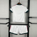 Conjunto Kit Infantil Real Madrid Home 2026/27 - Adidas Torcedor - Branca/Vermelha