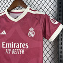 Conjunto Kit Infantil Real Madrid Third 2026/27 - Adidas Torcedor - Rosa