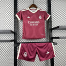 Conjunto Kit Infantil Real Madrid Third 2026/27 - Adidas Torcedor - Rosa