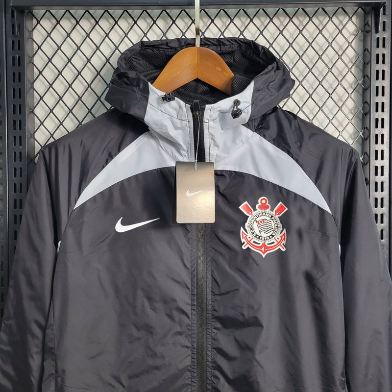 Jaqueta Corta Vento Corinthians Nike - Preta/Branca