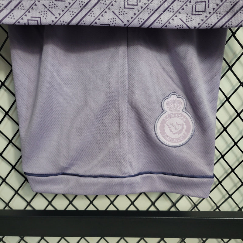 kit-conjunto-infantil-camisa-shorts-al-nassr-away-2-reserva-2022-23-duneus-torcedor-masculina-masculino-lilas-roxa-roxo-cr7-cristiano-ronaldo-alvaro-gonzalez-luiz-gustavo-arabia-saudita-shurfah
