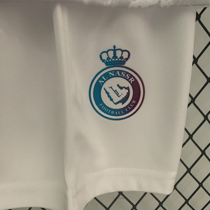 kit-conjunto-infantil-camisa-shorts-al-nassr-third-3-terceira-2023-24-nike-torcedor-masculina-masculino-azul-branco-branca-colorida-refletivel-cr7-cristiano-ronaldo-talisca-mane-kafd-aroya-arabia-saudita
