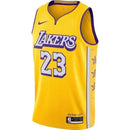 Camisa Regata NBA Nike Los Angeles Lakers James N°23 - Amarela/Roxa