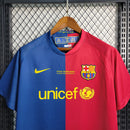 Camisa Pronta Entrega Barcelona Home 2008/09 - Nike Retrô Masculina - Vermelha/Azul + MESSI N°10 + Frete Grátis