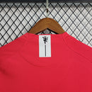 Camisa Manga Longa Pronta Entrega Manchester United Home 2007/08 - Nike Retrô Masculina - Vermelha/Branca + RONALDO N°7 + Frete Grátis