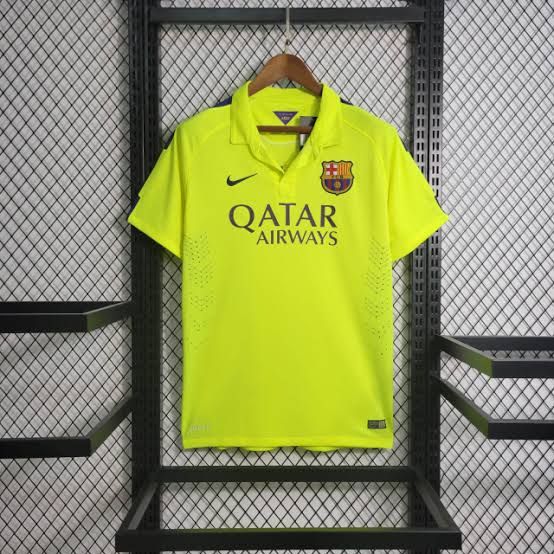 Camisa Barcelona Third 2014/15 - Nike Retrô Masculina - Verde/Azul